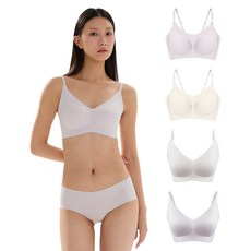 24hrs. 無感失憶細肩內衣4件組