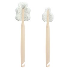 더마더 스펀지 젖병솔 + 젖꼭지솔 세트, 크림, 1세트