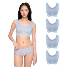 24hrs. 無感失憶寬肩內衣4件組 經典款