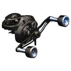 CREMAN V7 DH V7 雙軸捲線器 雙手把 右手 6.6：1, 黑色 + 淺藍色, 單一商品