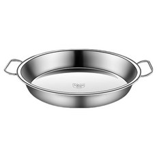 Amakuru 304不鏽鋼平底蒸盤, 1個, 24cm