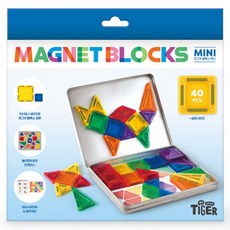 MY LITTLE TIGER 迷你磁力積木, 混合顏色, 1個