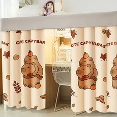 픽노아 기숙사 이층 침대용 수면집중형 암막 커튼 2p + 지붕 세트