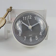 에스더 화장실 방수 흡착식 시계 7cm, 그레이