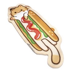 캐릭터 인테리어 러그 J 햄버거고양이