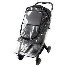 MOMS4U Smart Fit 標準型豪華嬰兒推車雨罩, 透明, 1個