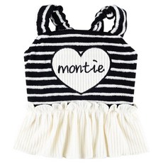 몽띠에 반려동물 커들리 원피스, 블랙, 1개