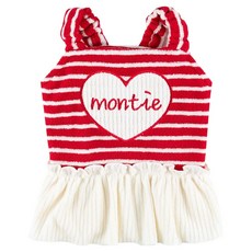 Montier 寵物可愛連身裙, 紅色, 1個