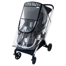 MOMS4U Smart Fit 標準型豪華嬰兒推車雨罩, 透明, 1個