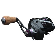 CREMAN A1 Plus 雙軸捲線器 短爪章魚 烏賊 船釣 路亞 釣魚 捲線器 鐵板釣 左手手把, 黑色 + 紫色, 單一商品