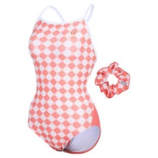 renoma 女款幸運草綁帶連身泳衣 + 大腸圈套組 RN-LS2G203