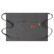 바른리빙 캔버스 카페 주방 허리 앞치마, 그레이, 1개