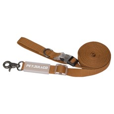 PETJUL&CO 狗狗長度可調式免持牽繩, 1個, 棕色