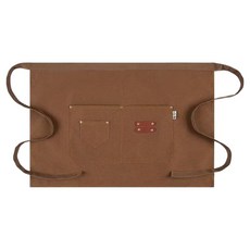 바른리빙 캔버스 카페 주방 허리 앞치마, 브라운, 1개