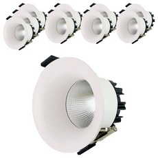 vittz COB Luno Horn 聚光型嵌入式筒燈 7W 3000K 55mm, 燈泡色, 10個