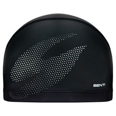 SENTI Haftoncenti 矽膠塗層泳帽, 黑色, 1個