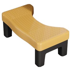 레드캐비넷 사무실 욕실 편안한 발받침대 HR2576, 옐로우블랙