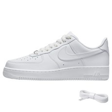 NIKE 耐吉 男款 Air Force 1 '07 運動鞋 CW2288-111 + 鞋帶組