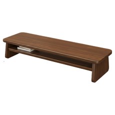 디노 이중 사다리꼴 고급 모니터 받침대 이중 75 x 20 x 15 cm, 호두1