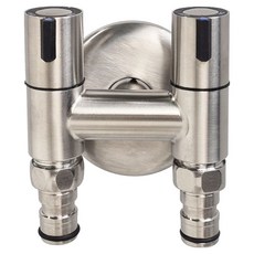 BK 두갈래 무광 슬림 세탁밸브 와이드 2구 모로92, 1개