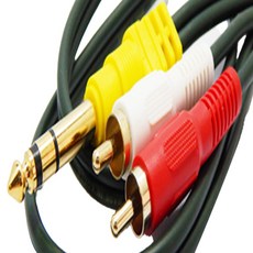 Haemil電子 高級型音源線 05號 15m, 混合色, 1個, 5.5ST-2RCA