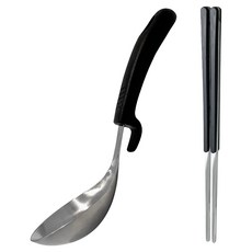 CAMEL 浮動上菜匙 + 浮動筷子組, 黑色, 1套