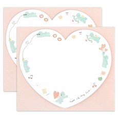 DASH&DOT Little Moment 留言卡, 01 Kitty 愛心, 2個