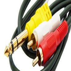Haemil電子 高級型音源線 05號 20m, 混合色, 1個, 5.5ST-2RCA