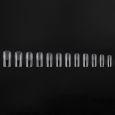 Biantino PARIS 半霧光全覆蓋人造美甲片 25BRS288 12款 x 20片組 No11, 1套, 透明