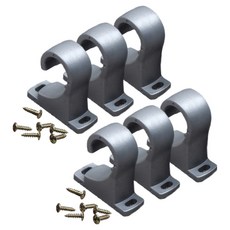 준앤컴파니 봉브라켓 25mm 3p, 실버, 2개