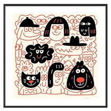 썬앤드림 팝아트 카페 매장 인테리어 고해상도 액자, 50