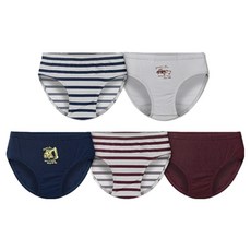 unifriend 復古車棉質三角內褲5件組