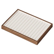 Market Pio 家居高級胡桃木現代風珠寶展示託盤 類型4, 單一顏色, 1個