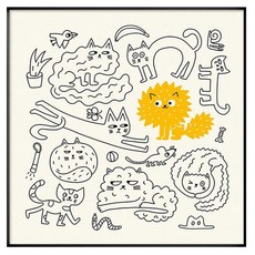 썬앤드림 팝아트 카페 매장 인테리어 고해상도 액자, 32