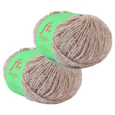 브랜드얀 리틀허브 뷔스티에 긴버전 DIY 플러피 트위드 뜨개실 2p + 도안 세트, 7 샌디 토프, 1세트