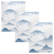 코다치프 PVC 정전식 창호 컬러 사생활 노출 방지 불투명 화장실 욕실 유리 스티커 30cm x 1m, 학과 산, 3개