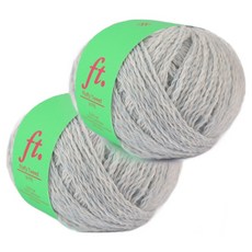 브랜드얀 리틀허브 뷔스티에 긴버전 DIY 플러피 트위드 뜨개실 2p + 도안 세트, 15 글래시어 레이크, 1세트