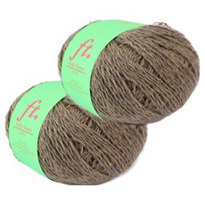 브랜드얀 리틀허브 뷔스티에 긴버전 DIY 플러피 트위드 뜨개실 2p + 도안 세트, 8 올리브 모스, 1세트