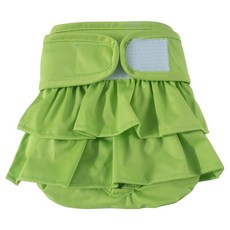 幸福夢想 寵物裙式尿布 綠色, 中型, 1個, 1入