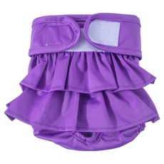 幸福夢想 寵物裙式尿布 紫色, 小型, 1個, 1入