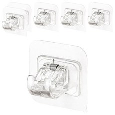 리빙홈디테일 무타공 부착식 압축봉 ABS 브라켓 NXT-017