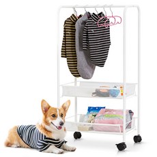 TOMO 狗狗雙層收納衣架, 1個