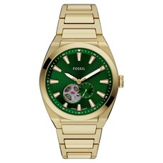 FOSSIL 男士 Everett 計時碼錶金屬腕錶 ME327