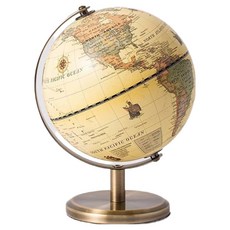 Mungudam 文青風居家裝飾旋轉世界地圖地球儀 14cm, 07 霧面復古