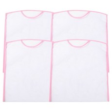 Habibi 簡約實用枕頭網狀晾曬袋 4入, 粉紅色