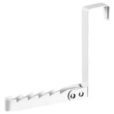 Ttabongoppa 節省空間門掛式折疊掛鉤 多用途掛架 8.2 x 15.3 cm JNHA2272, 白色, 1個