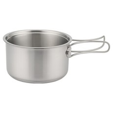 Balunfini 電磁爐通用 IH 不鏽鋼單柄鍋 中 2L, 銀色, 1個, 17cm