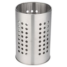 블룸홈 스테인리스 배수구멍 수저통 대형(12 x 18 cm), 실버, 1개