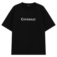 커버낫 남성용 센터 로고 면 티셔츠