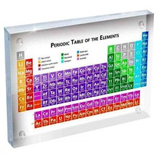 문구담 아크릴 원소주기율표 과학소품 인테리어 장식 06 컬러 대형, 1개